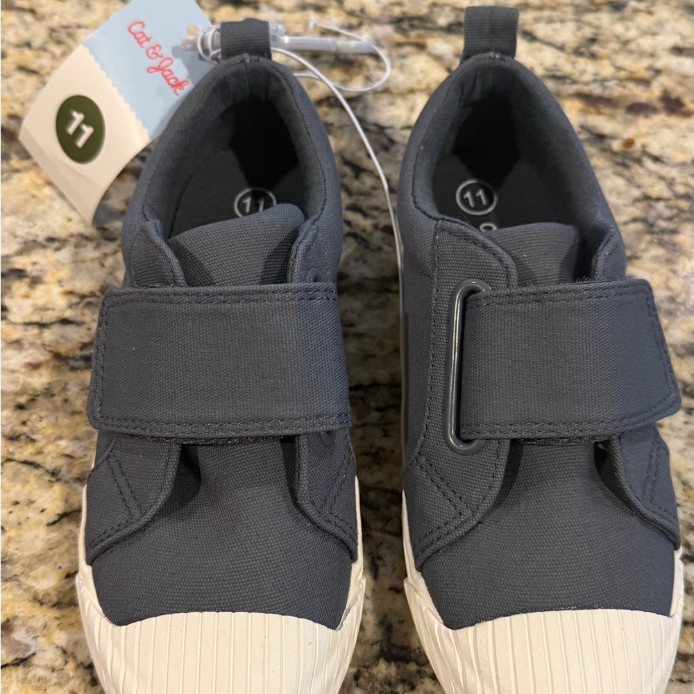 Cat & Jack Dark Gray Kids Sneakers with Velcro